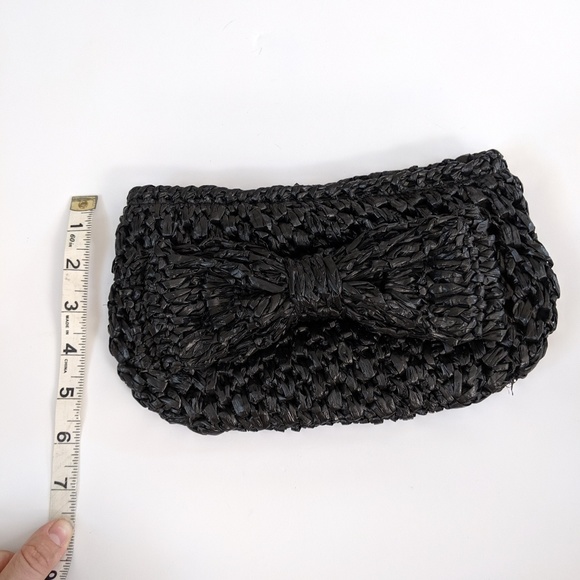 EUC Kimchi Blue Woven Bow Clutch - Picture 4 of 5